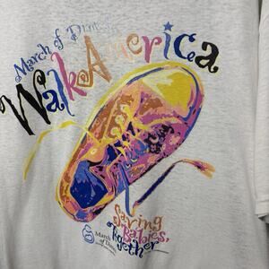 Vintage 1999 March Of Dimes Women’s XXL 2X Plus Oversized T Shirt 90’s Y2K